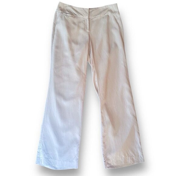 Eileen Fisher Womens Trouser Sz 8 Gray Tencel Straight Wide Leg Minimalist Pant - Picture 2 of 8